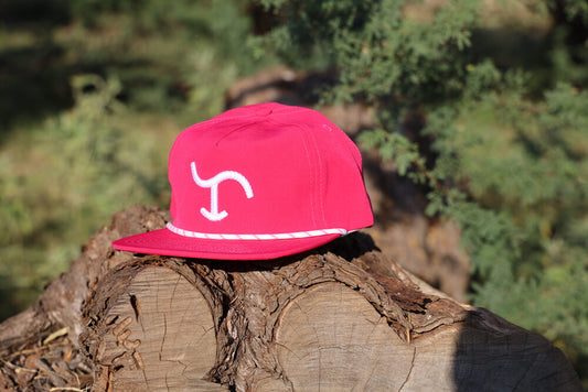 Hot Pink with White Brand Cap